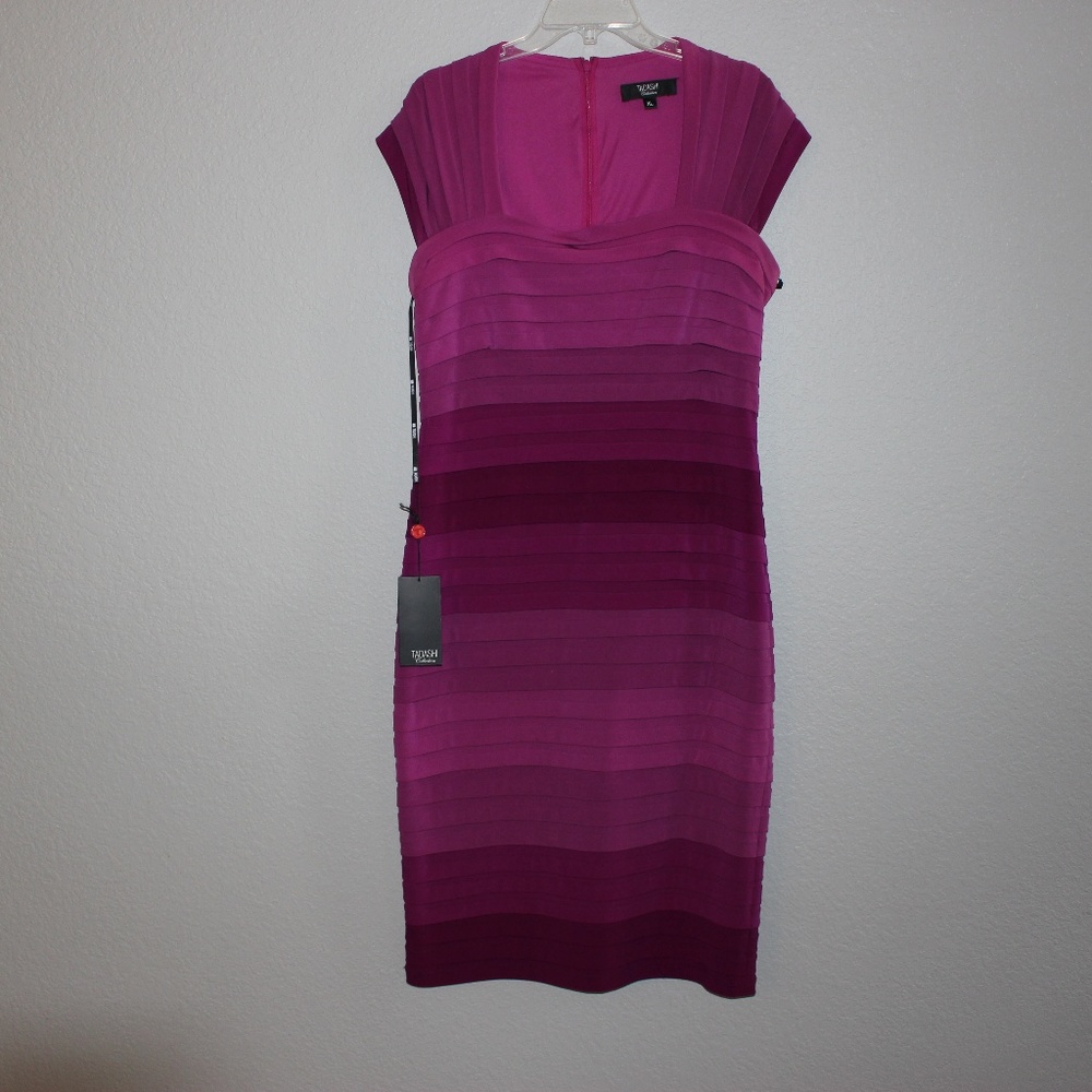 TADASHI COLLECTION PURPLE OMBRE DRESS XL